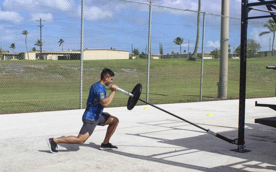 Morale, Welfare and Recreation (MWR) Guam held a soft opening for their outdoor workout center, complete with two BeaverFit Gym boxes, at the Charles King Fitness Center (CKFC) compound, April 27.