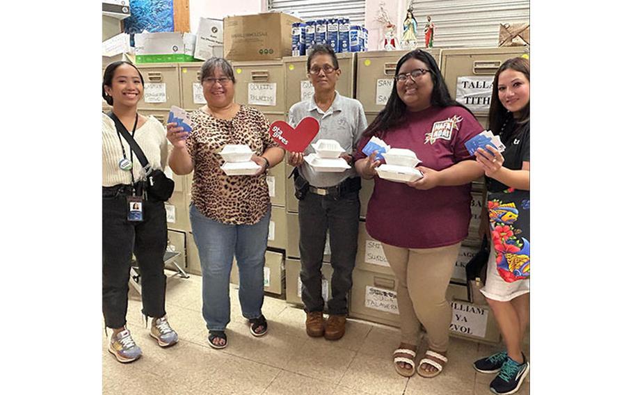 From L-R: Kersha Taitano, Corporate Relations Specialist, GTA; Mayor Melissa Savares and Staff; Michele Catahay Perez, Sr. Community Relations Manager, GTA