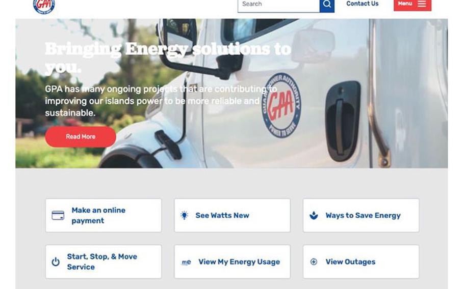 The Guam Power Authority will launch its new customer website, guampowerauthority.com, on January 31, 2023, to improve its customers’ online experience. The website’s homepage, shown above, gives customers quick links to access accounts, monitor consumption, pay bills, manage their service, sign up for Power Alerts, and learn how to conserve energy to reduce their power bills.