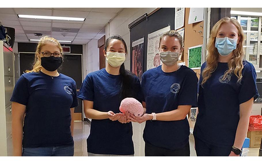 Uniformed Services University neuroscience graduate students, aka “The Brainy Bunch”, are participating in the USU 2021 Student Wellness Challenge. (USU courtesy photo.)