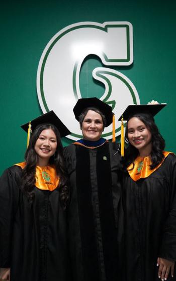 Co-Valedictorians Nicole Jean Pineda and Joselle Jayna Calma Garcia both Biology: Biomedical majors were recognized for their academic excellence and leadership as part of the Class of Fañomnåkan (Spring) 2025.