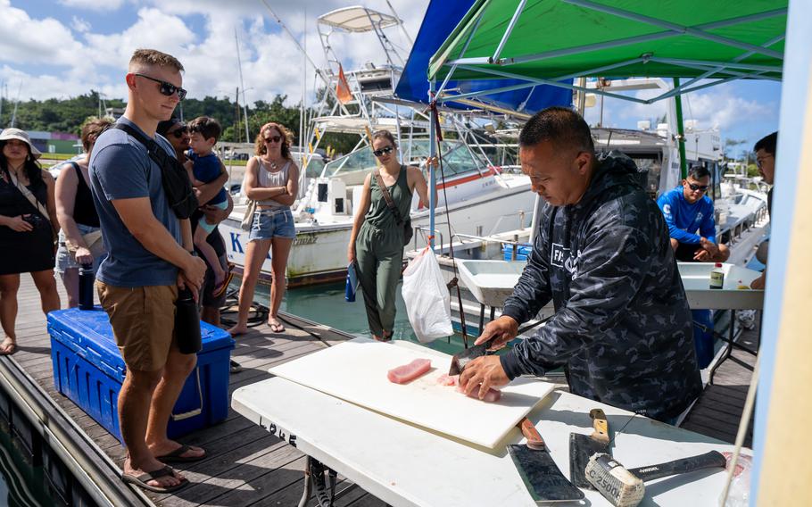 Fish Fest featured a Walk on the Dock element that welcomed attendees to take a tour of local business fishing boats and the facilities at the Hagatna Boat Basin. 