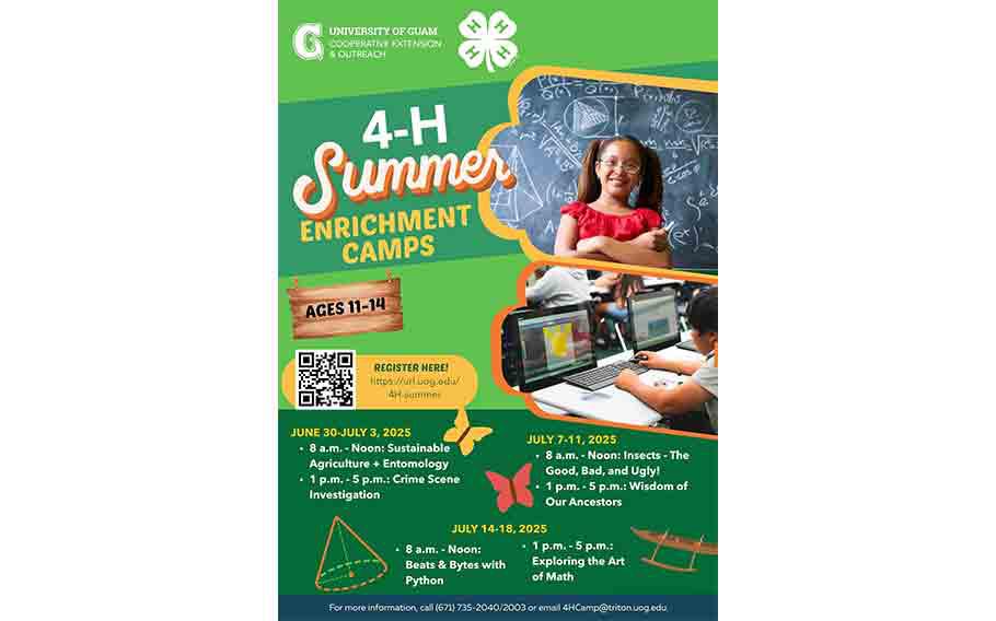 4-H summer camps flyer