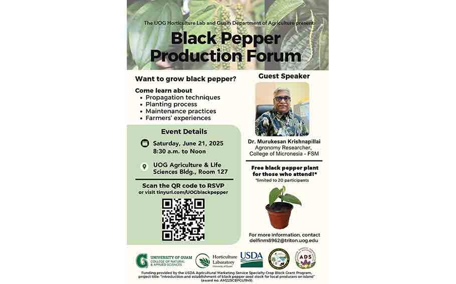 June Black Pepper Forum flyer