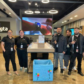 GTA Micronesia Mall Crew Promoting Our Back-to-School Drive to benefit Mañe’lu.