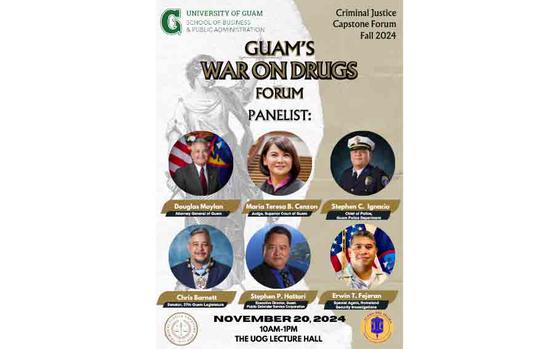 Photo Of Guam’s War on Drugs Forum flyer