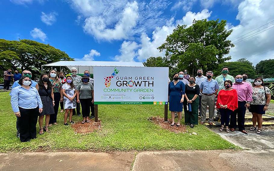 Partners of the Guam Green Growth initiative celebrated the ground-raising of the new Guam Green Growth Community Garden on Aug. 19 across from the Guam Museum in Hagåtña. Photos courtesy of the UOG Center for Island Sustainability