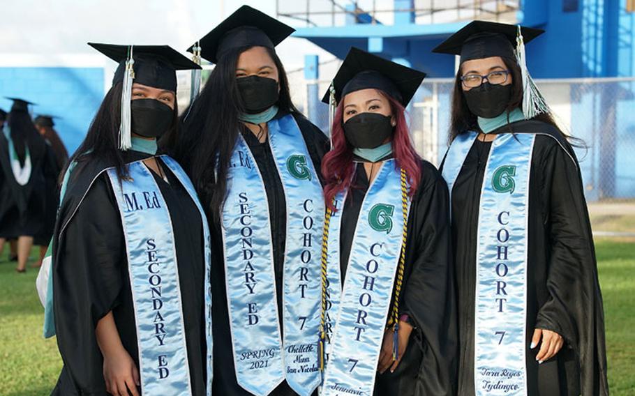 Master of Education in Secondary Education Cohort 7: (From left) Aira Millanes, Chellette San Nicolas, Jonnavie Abaya, and Tara Tydingco.