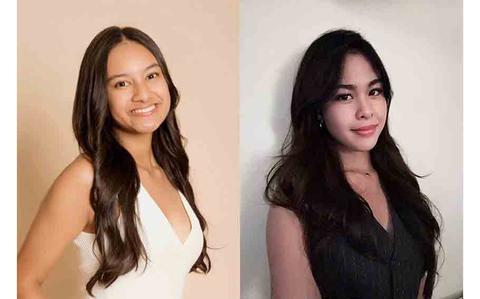 Photo Of (Left) Aleya Roberto, an 11th-grade student at George Washington High School, (Right) a junior at Okkodo High School