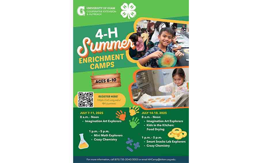 4-H summer camps flyer