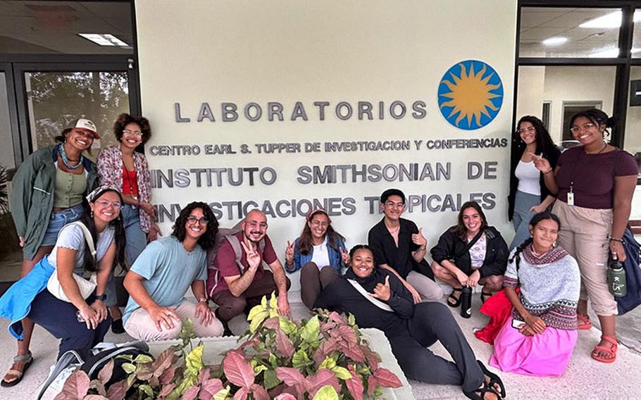 University of Guam alumna Heather Jingco, front row left, in October with the first RaMP-UP cohort of fellows under the Global Sustainability Scholars program of the University of Colorado Boulder and the Smithsonian Tropical Research Institute in Panama. Photos courtesy of Heather Jingco