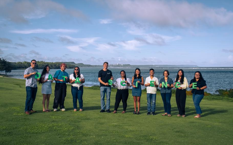 Students in the University of Guam’s first M.S. in Data Science cohort in April 2025.