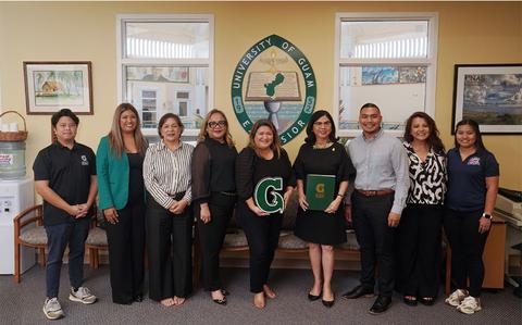 Photo Of From left to right: Ron Vandon, Career Advising Specialist, UOG; Luana Meno, Personnel Specialist IV, GPA; Dr. Gena Rojas, Interim Dean of Enrollment Management and Student Success, UOG; Dr. Sharleen Santos-Bamba, Senior Vice President and Provost, UOG; Tricee Limtiaco, Assistant General Manager of Administration, GPA; Dr. Anita Borja Enriquez, President, UOG; Jon-Rey Aguigui, Personnel Services Administrator, GPA; Joyce Sayama, Communications Manager, GPA; and Jaelene Manibusan, GPA Engineer I, GPA.