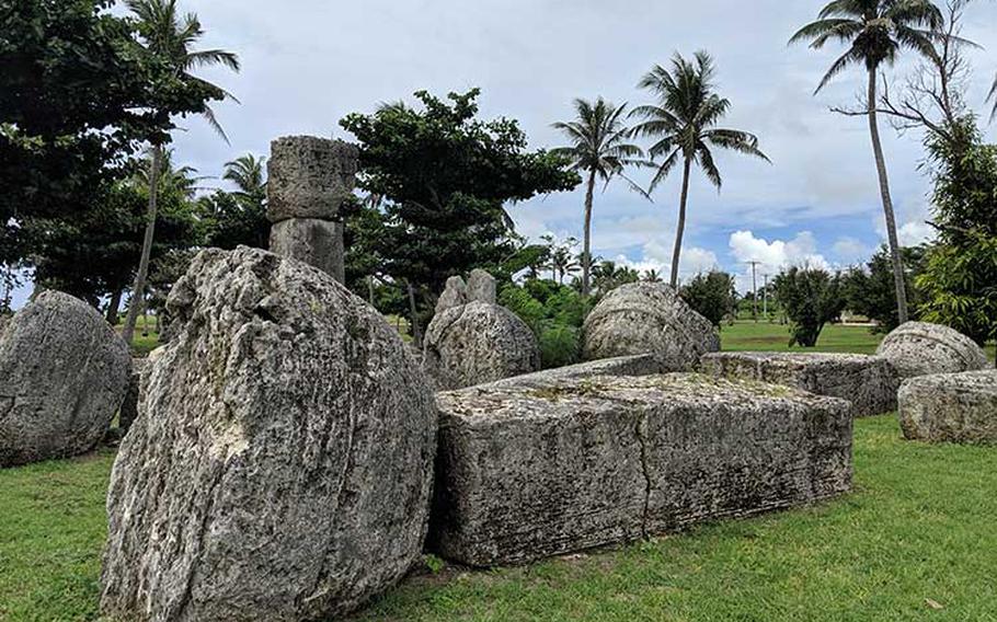 The House of Taga ruins on the island of Tinian in 2013. Photo courtesy University of Guam