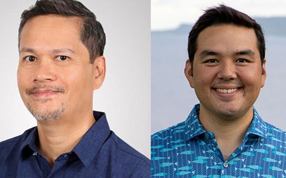 (Left) Francis Dalisay, (Right) Austin Shelton, photos courtesy of University of Guam