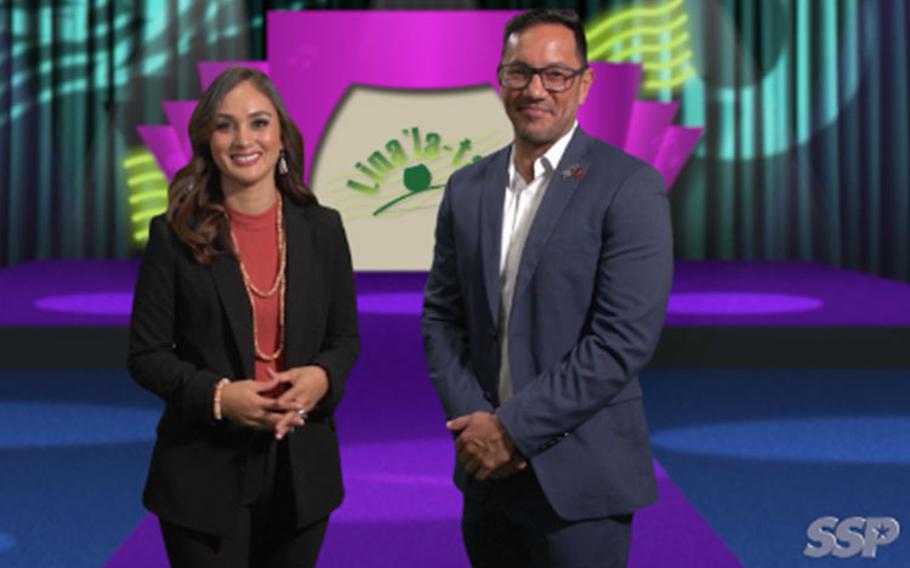 Laura Nelson-Cepeda and Julius Santos host the “Lina’la-ta Trilogy” special TV series to benefit the University of Guam Endowment Foundation. The third and final episode of the series airs this Thursday through Sunday. Photos courtesy of Shooting Star Productions