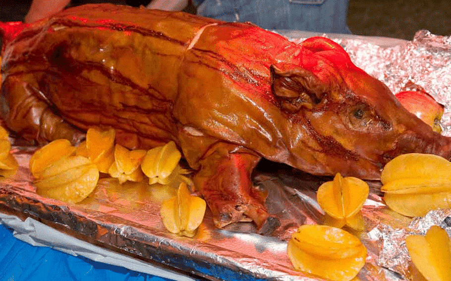 Roasted pig: Photo courtesy of Guampedia