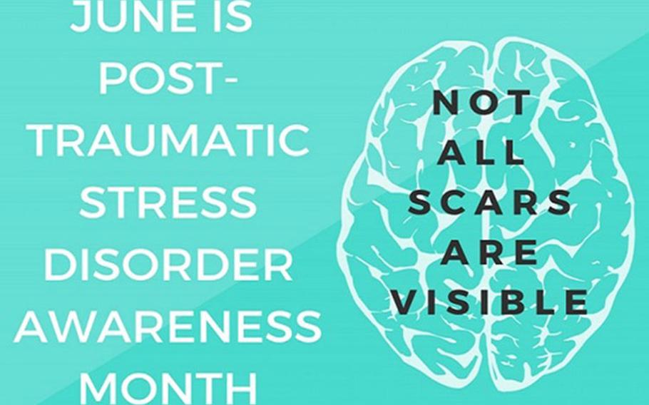 National Post-Traumatic Stress Disorder Awareness Month, every June, is one way to spread awareness about issues related to the condition. The individuals with PTSD are affected every day of the year, so knowing where to turn for support may help, and the treatment can be tailored to the person (DOD Graphic).