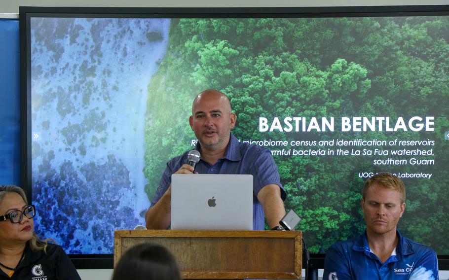 Bastian Bentlage, Ph.D., a UOG associate professor of bioinformatics, provides an overview of his research. Bentlage is one of several researchers selected for the 2024-2026 UOG Sea Grant Competitive Research Funding.