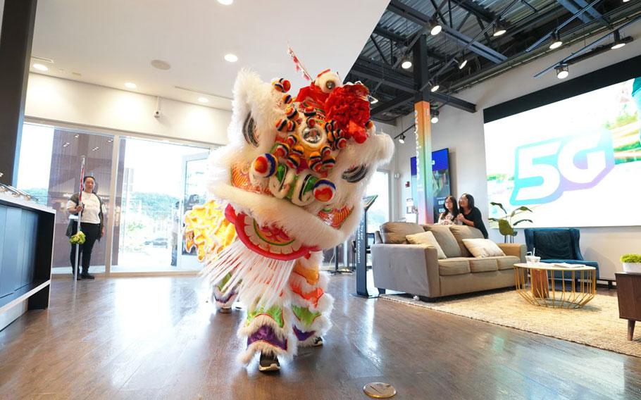  traditional Lion Dance performances at one of the retail stores.