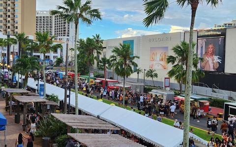 Photo Of Many Guam residents and visitors arrived early to shop the Tumon Night Market at Pleasure Island.