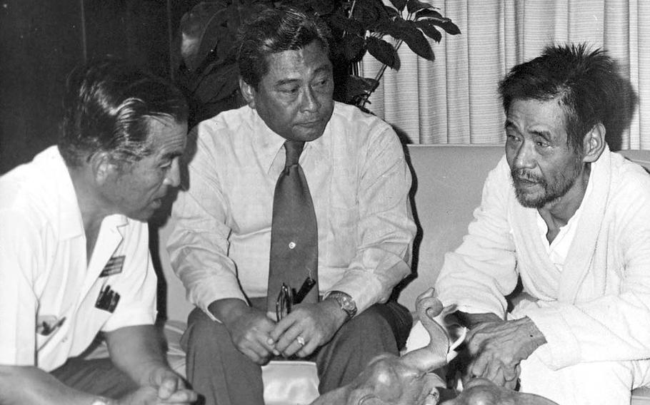 Governer Camacho and Sgt. Shoichi Yokoi.