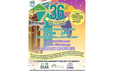 Fun in Guam: Micronesia Mall’s 36th anniversary celebration to be held on Aug. 10