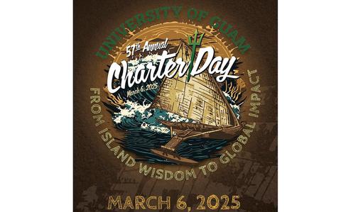 Photo Of flyer promoting charter day. a graphic illustration of a ship is used.