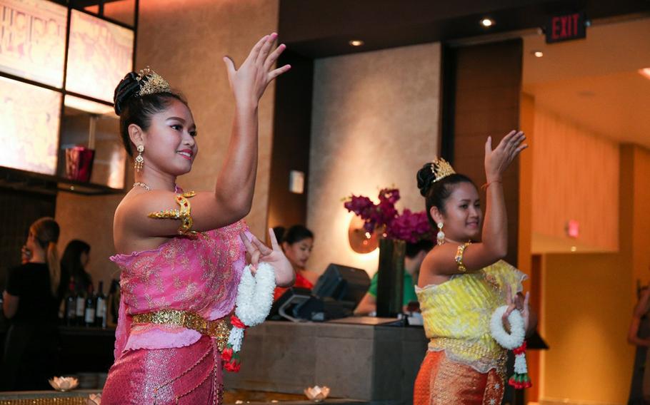 Local Thai community perform traditional Thai dance in Dusit Thani’s SOI restaurant.