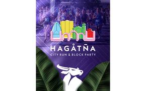 flyer promoting Hagatna City Run and Block Party 2025. A photo of runners are used.