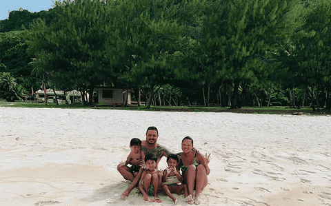 Photo Of Family fun at Tarague Beach.