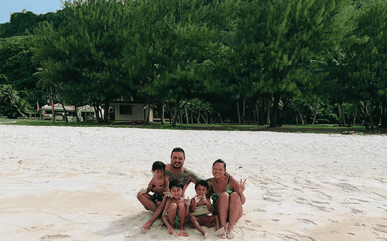 Photo Of Family fun at Tarague Beach.