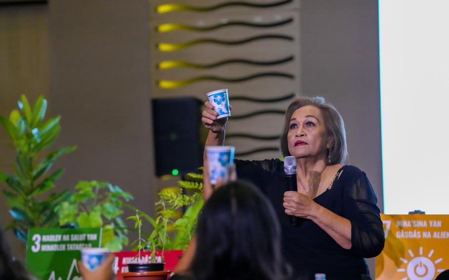 Yo’åmte “Mama Lou” Mangloña conducted a workshop on medicinal plants and åmot at the Guam Green Growth Sustainable September Finale event. The event featured workshop from partners in the G3 Community Education Workshop Series. 