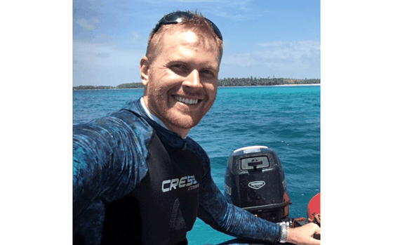 Photo Of Dr. Brett Taylor, University of Guam Sea Grant and Marine Laboratory, led a project that shed light on the lifecycles of surgeonfishes. 