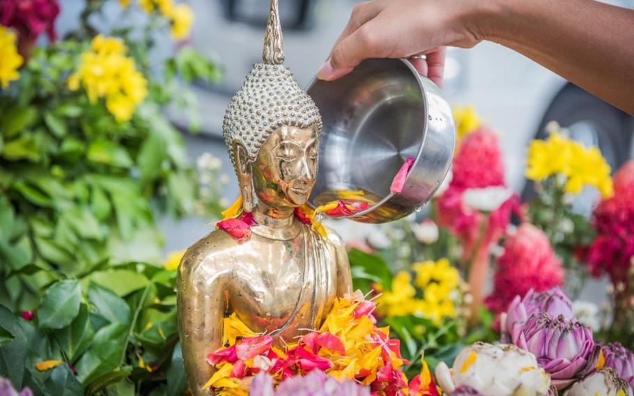 Guests will have opportunity to partake in the Bathing of Buddha Ceremony.