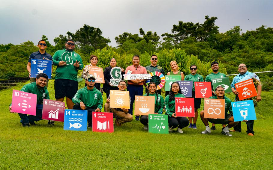 Members of the new season of the Guam Green Growth Local2030 Islands Network Conservation Corps bring perspective and potential from all over Micronesia.  With representatives from Palau, Yap, Marshall Islands, Pohnpei and Kosrae all members are current UOG Tritons from the UOG Residence Halls. 