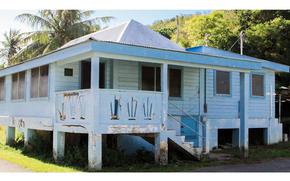 A one-story house in Guam.