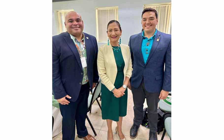 US Secretary of the Interior Deb Haaland and Guam Green Growth Steering Committee Co-chairs Lt. Governor Joshua Tenorio and Dr. Austin Shelton participated in various activities at the United Nations Conference on Small Island Developing States (SIDS) in Antigua and Barbuda.