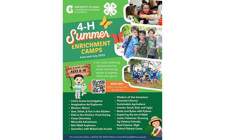 UOG 4H Summer Camps flyer