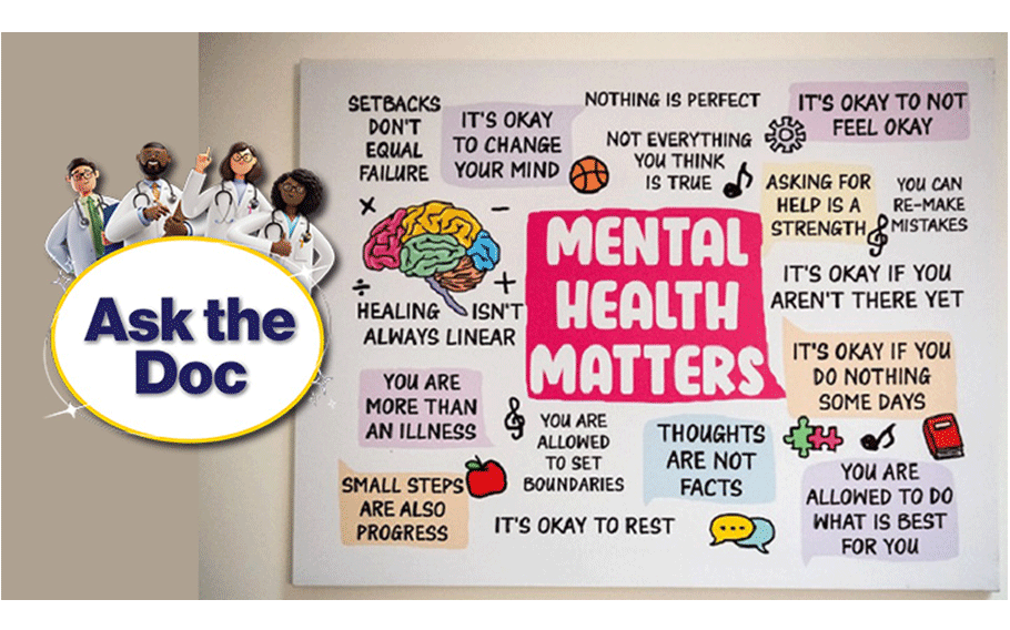 Our mental health expert, U.S. Public Health Service Capt. Meghan Corso, chief of behavioral health clinical operations at the Defense Health Agency, answers a “Dear Doc” question on ways to protect your mental health.