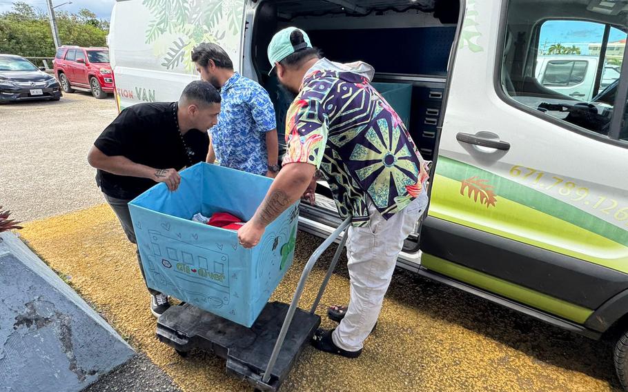 GTA Community Relations Team and Mañe’lu are loading the car.