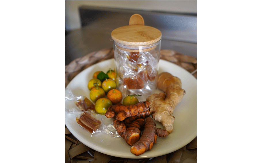 Candies made from locally grown turmeric, ginger, and calamansi. An upcoming food processing workshop on Sept. 14 with University of Guam Cooperative Extension & Outreach will teach participants how to make these and other value-added food products using turmeric.  