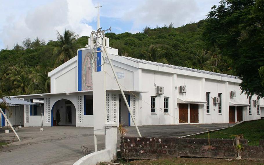 Established in 1952, the Our Lady of Guadalupe Catholic Church
remains at the center of village life for Sånta Rita-Sumai/Santa
Rita’s Catholic residents.