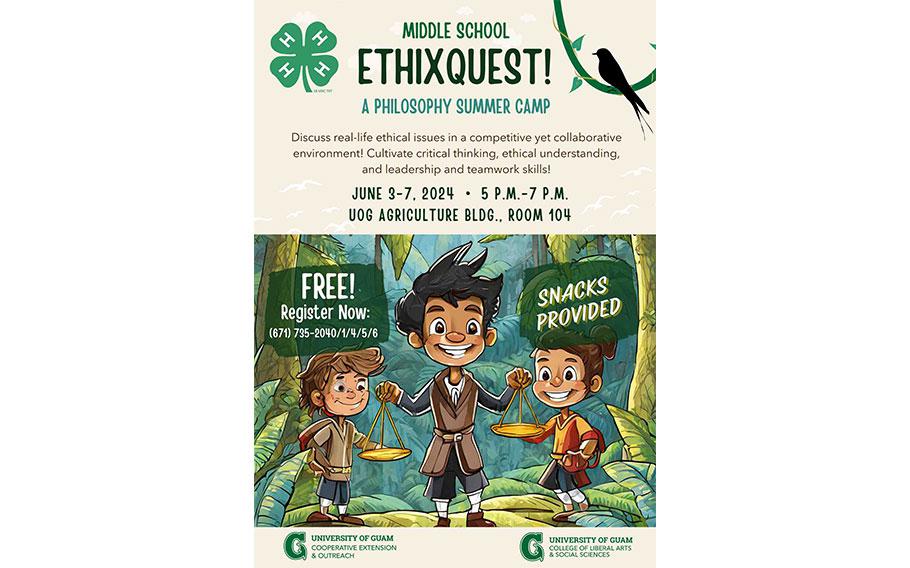 2024 ethixquest summer camp flyer