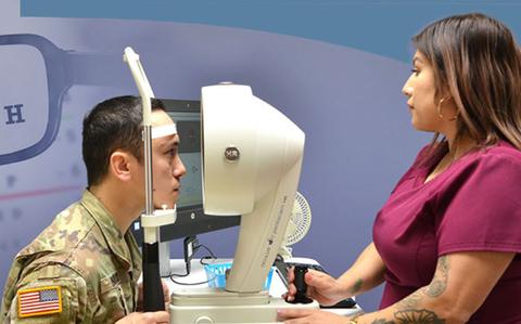 Photo Of The Defense Health Agency’s Vision Center of Excellence, in coordination with the Department of Veterans Affairs and Department of Defense, offer many resources for beneficiaries suffering from low vision or blindness.