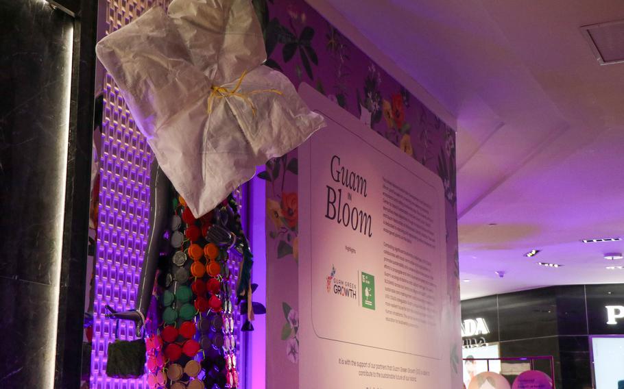 The University of Guam and DFS launched the Guam in Bloom exhibit at the T Galleria.  The sustainable art show highlights the native flora of Guam and the circular economy and is open during regular store hours. 