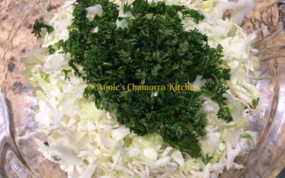 Add the parsley.