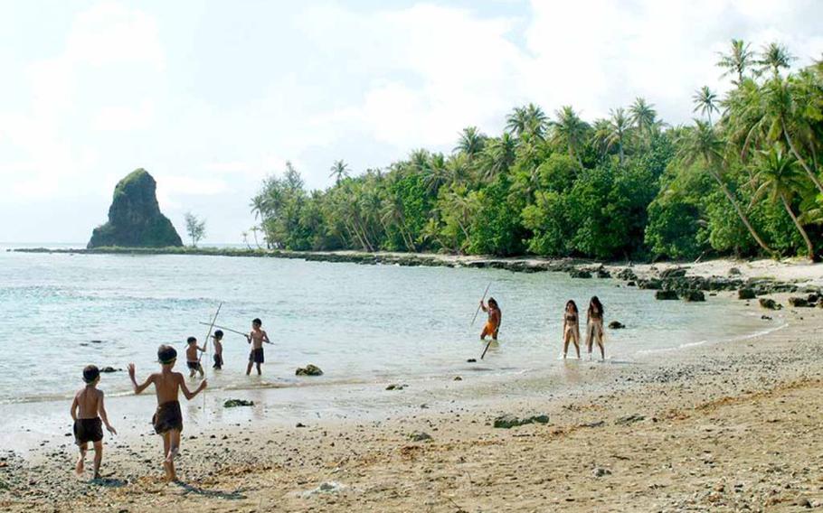 The CHamoru Society. Photo by Victor Consaga at Guampedia filming of I Tinituhon.