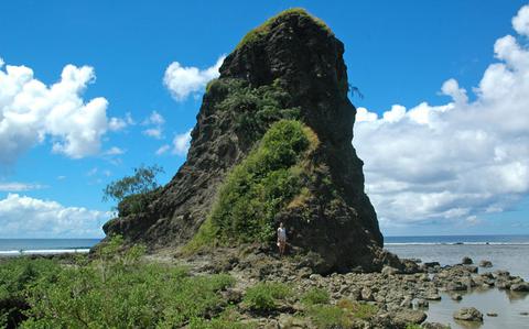 Photo Of Guam's Cradle of Creation: Story behind  Fouha Rock