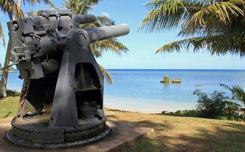 Photo Of Ga'an Point key to Guam liberation in WWII
